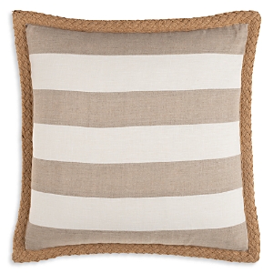 Surya Warrick Striped Linen Decorative Pillow, 22 x 22