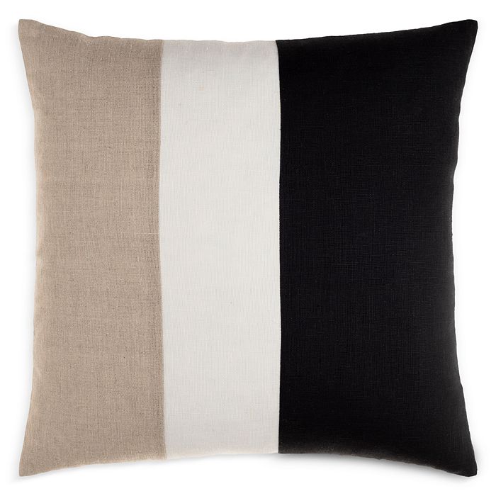 Surya Roxbury Colorblocked Decorative Pillow, 20 X 20 In Cream