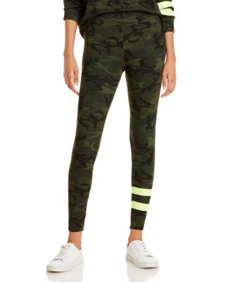 Sundry Striped Camo Print Yoga Leggings 