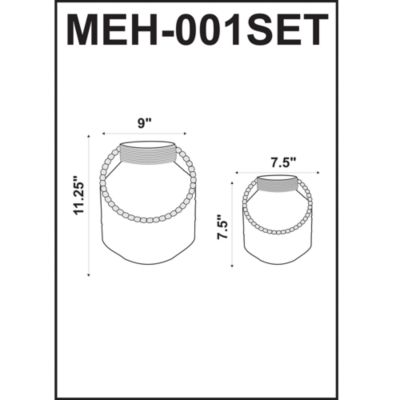 Mehndi Lantern, Set of 2