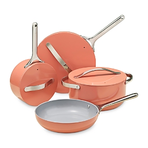 Caraway Non-toxic Ceramic Non-stick Cookware 7-piece Set In Pink