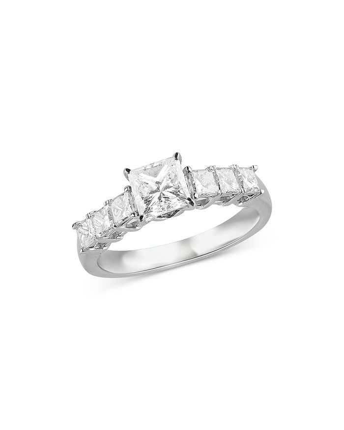 Bloomingdale's Princess Cut Diamond Engagement Ring In 14k White Gold, 1.75 Ct. T.w. - 100% Exclusive