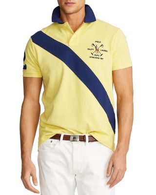 custom color block polo shirts