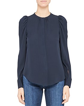 Theory Silk Blouse - Bloomingdale's