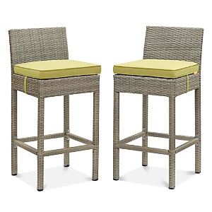 Modway Conduit Outdoor Patio Wicker Rattan Bar Stool, Set of 2 Modway Conduit Outdoor Patio Wicker Rattan Bar Stool, Set of 2