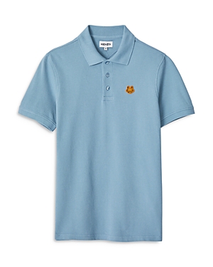 Kenzo Tiger Crest Polo Shirt In Glacier