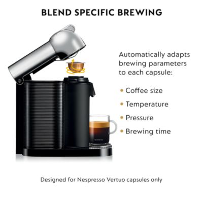 Vertuo by Breville with Aeroccino Milk Frother, Pure Chrome