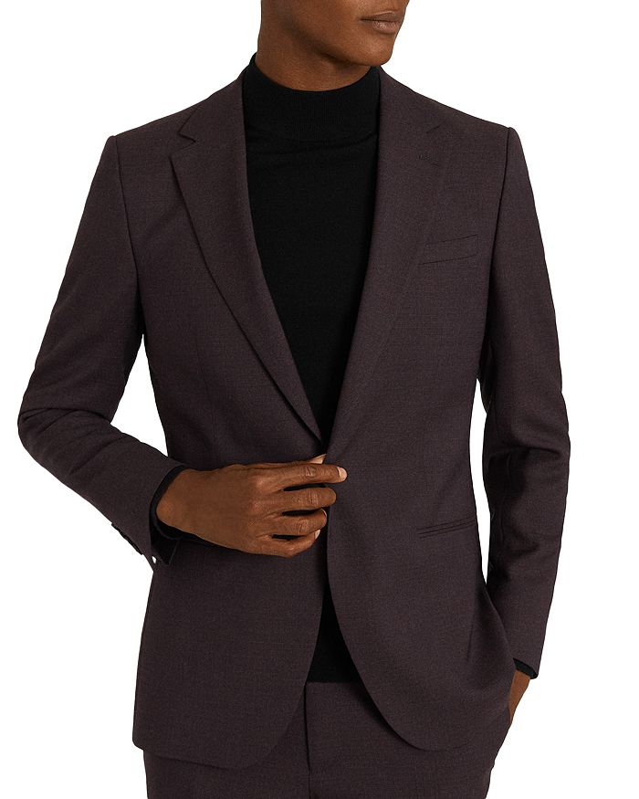 Slim Fit Micro Puppytooth Suit Jacket