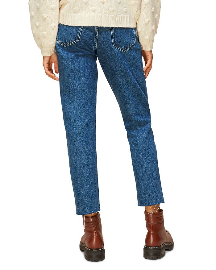 Shop Whistles Authentic High-rise Slim-leg Jeans In Denim