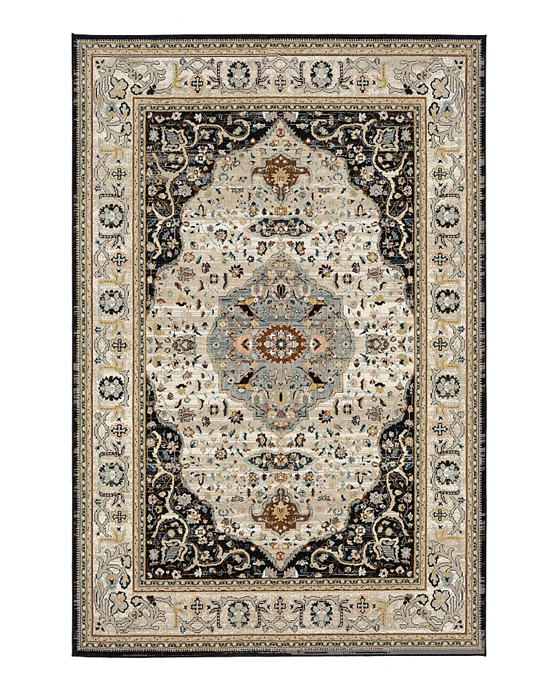 Karastan Zephyr Chronos Area Rug, 5'3 X 7'10 In Black