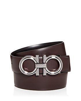 Salvatore Ferragamo - Men's Double Gancini Reversible Leather Belt