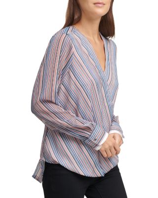 dkny wrap top