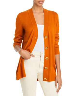 orange boyfriend cardigan