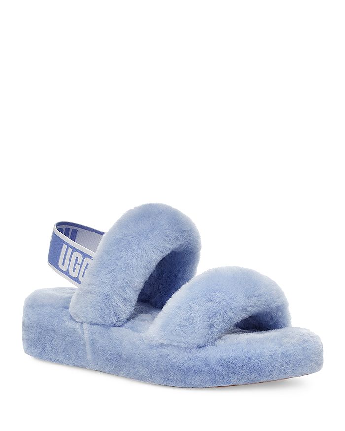 UGG WOMEN'S OH YEAH SHEARLING SLINGBACK SLIPPERS,1107953