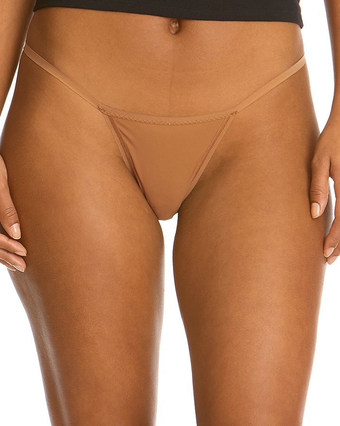 Shop Hanky Panky One Size Breathe Natural G String In Toffee