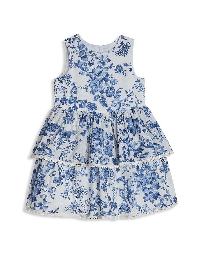 Pippa & Julie Girls' Tiered Floral Dress - Little Kid | Bloomingdale's