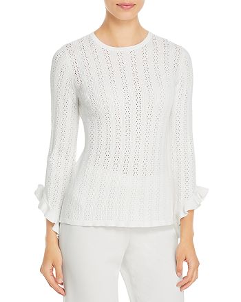 T Tahari Flare Sleeve Sweater | Bloomingdale's