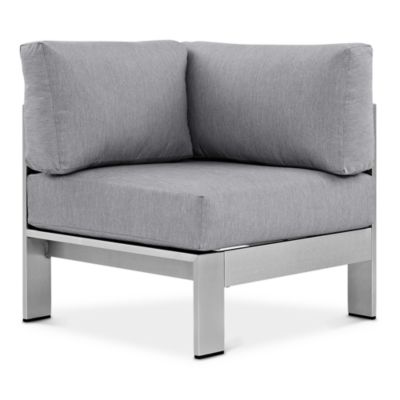 Shore Outdoor Patio Aluminum Corner Sofa