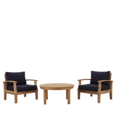 Modway Marina 3 Piece Outdoor Patio Teak Set