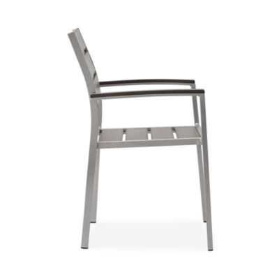  Shore Outdoor Patio Aluminum Dining Armchair