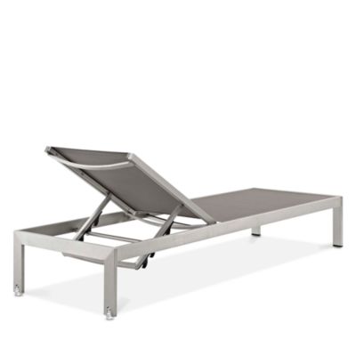 Shore Outdoor Patio Aluminum Mesh Chaise