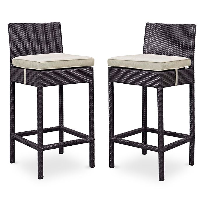 Modway Lift Outdoor Patio Rattan Bar Stools, Set of 2 | Bloomingdale's