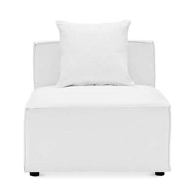 Saybrook Outdoor Patio Upholstered Sectional Sofa Armless Chair