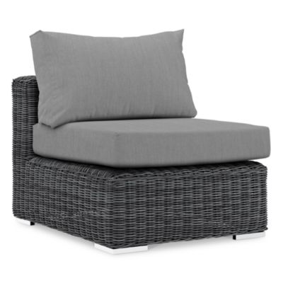Modway - Summon Outdoor Patio Sunbrella&reg; Wicker Armless Chair