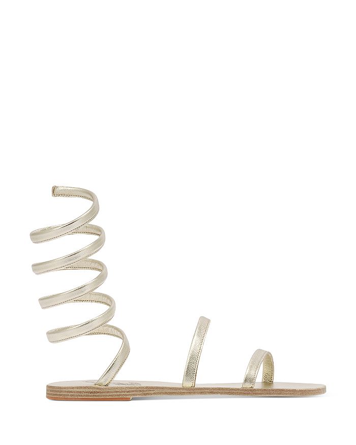 Ancient Greek Sandals Ofis Wraparound Ankle-strap Metallic Leather Ancient Greek Sandals Ofis Wraparound Ankle-strap Metallic Leather