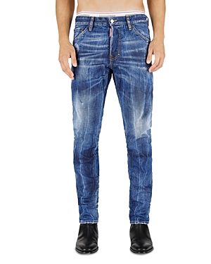 DSQUARED2 Paint Job Cool Guy Slim Fit Jeans in Blue