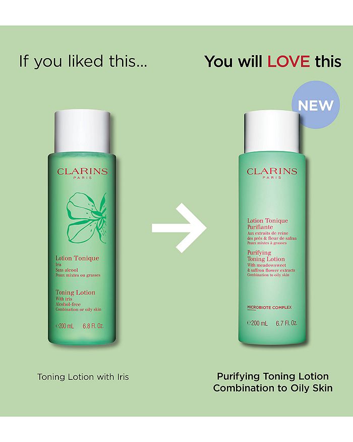 Clarins Toning Lotion With Iris Combination/oily Skin In Default Title | ModeSens
