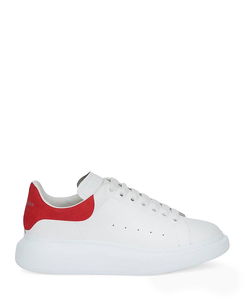 Mcqueen Alexander McQUEEN Men's Oversized Leather Heel Detail Sneakers