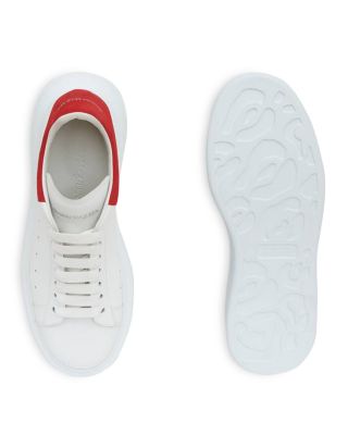 Men&#39;s Oversized Leather Heel Detail Sneakers