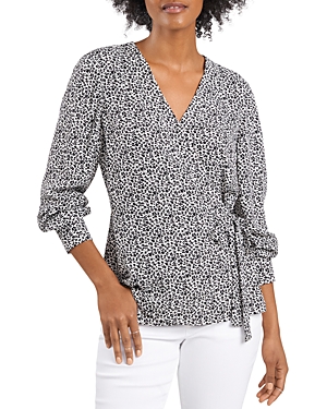 VINCE CAMUTO Tops DITSY FLORAL SIDE TIE TOP