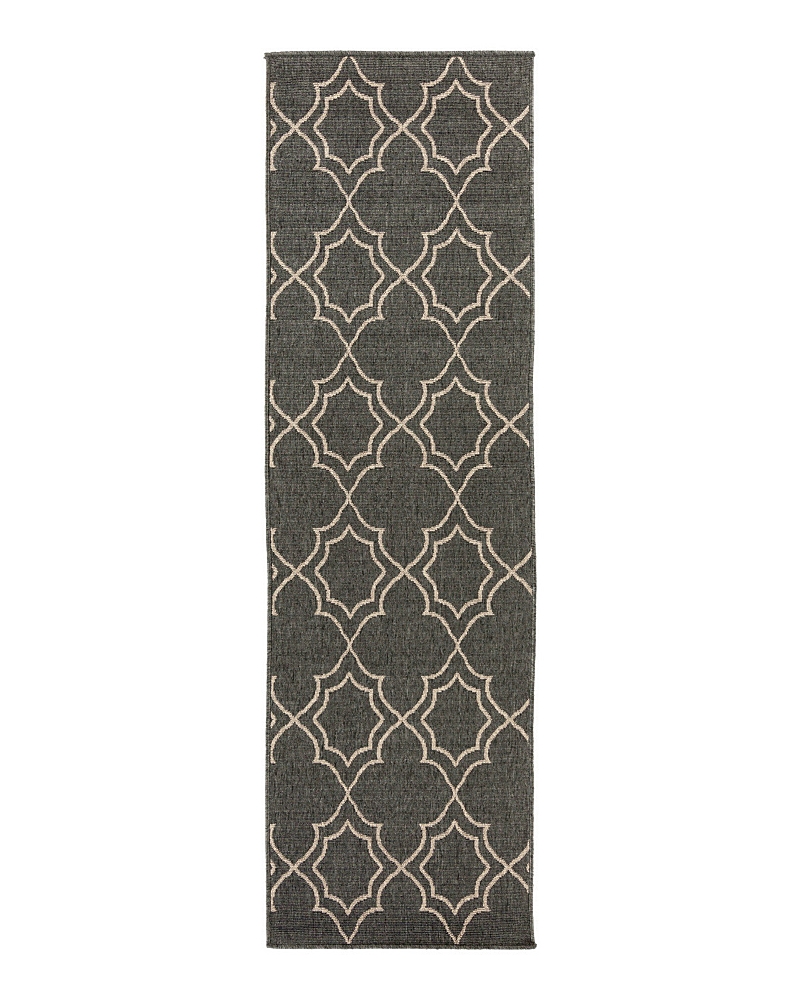 Surya Livabliss Alfresco Alf A Runner Area Rug, 2'5 X 7'10 In Black