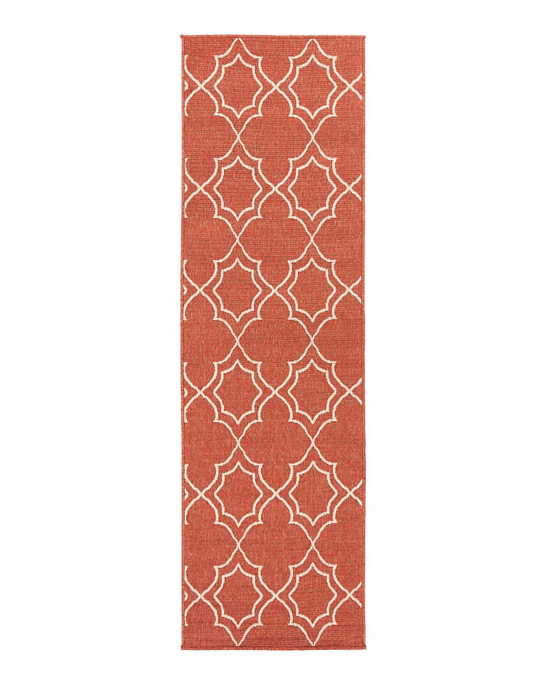 Surya Alfresco Alf A Runner Area Rug, 2'5 X 11'10 In Rust
