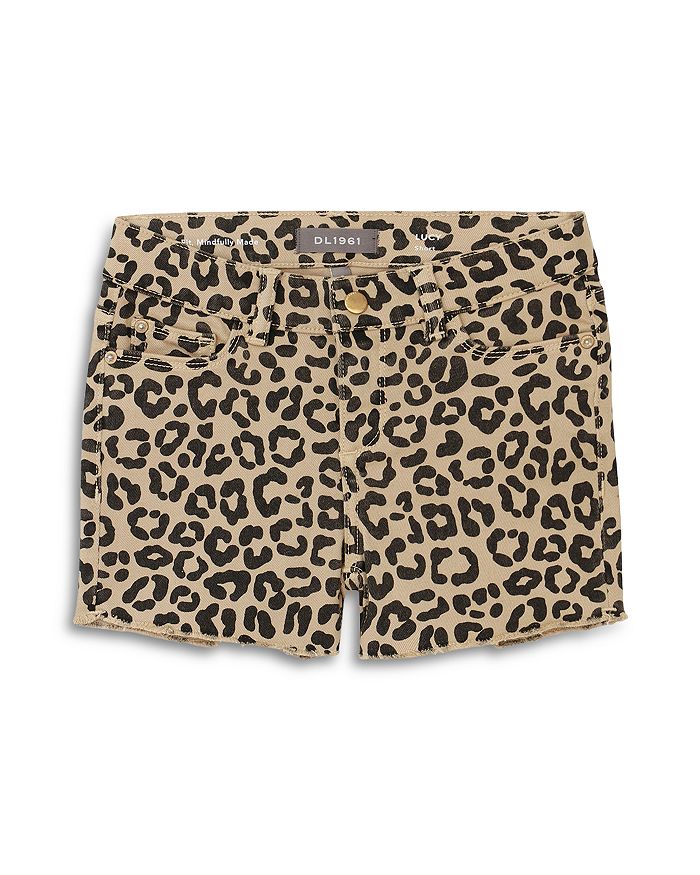 Girls leopard print store shorts