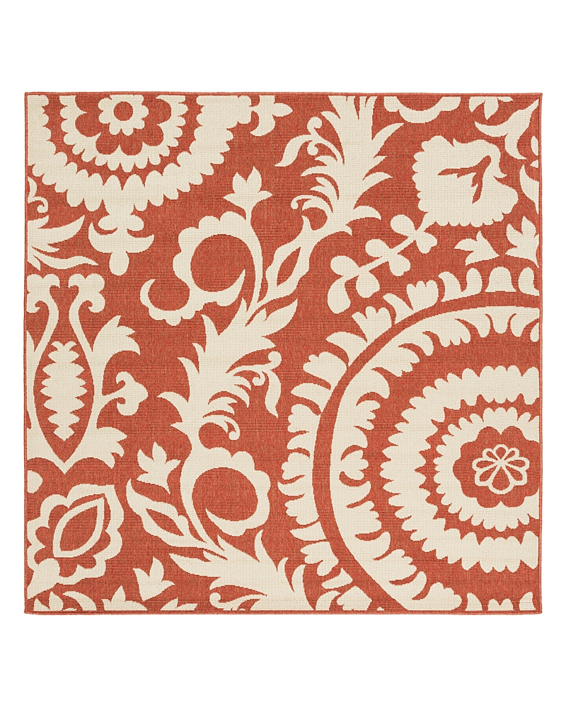 SURYA ALFRESCO ALF D SQUARE AREA RUG, 7'3 X 7'3 ALF9613-73SQ