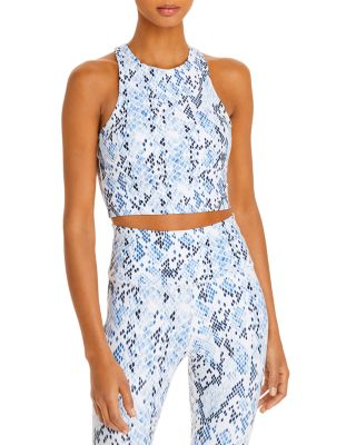 AQUA - Longline Printed Sports Bra - 100% Exclusive
