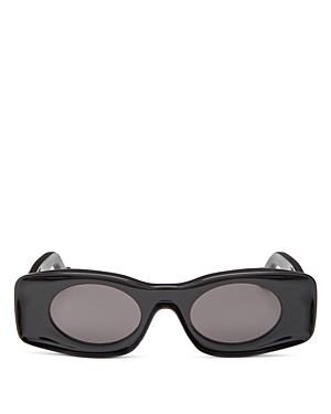 Loewe Paula's Ibiza Rectangle Sunglasses, 49mm In Black/gray