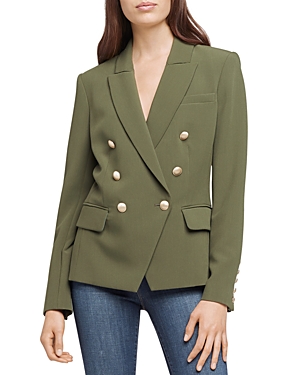 L Agence L'agence Kenzie Double-breasted Blazer In Dark Moss