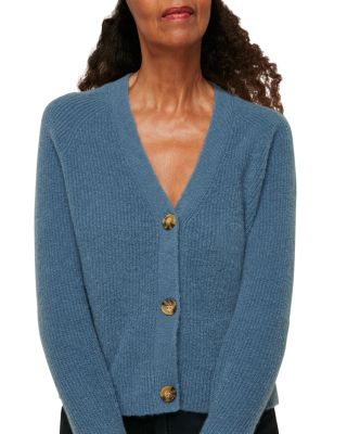 blue wool cardigan ladies