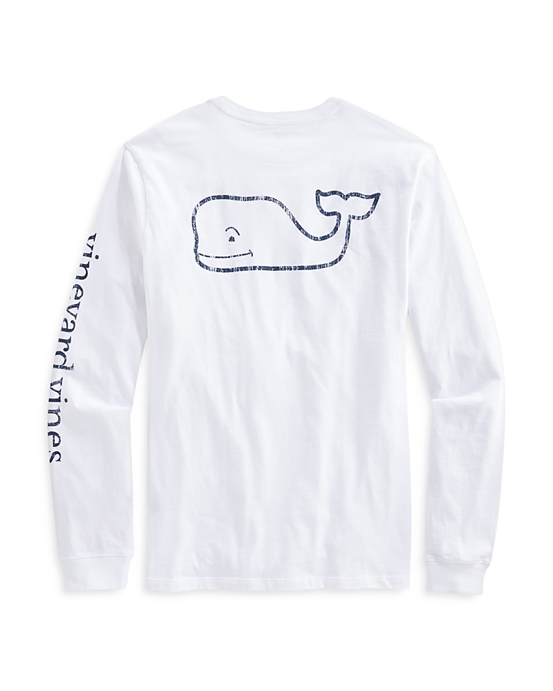 Vineyard Vines Long Sleeve Garment Dyed Vintage Whale Tee