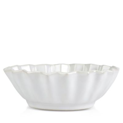 VIETRI - Incanto Stone White Pleated Cereal Bowl