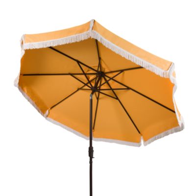 Fabia Fringe 9 Ft Crank Umbrella