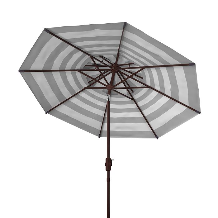 Shop Safavieh Iris Fashion 9 Ft Tabletop Umbrella In Black/white