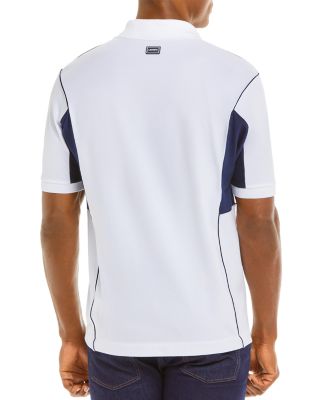 grey lacoste polo shirt
