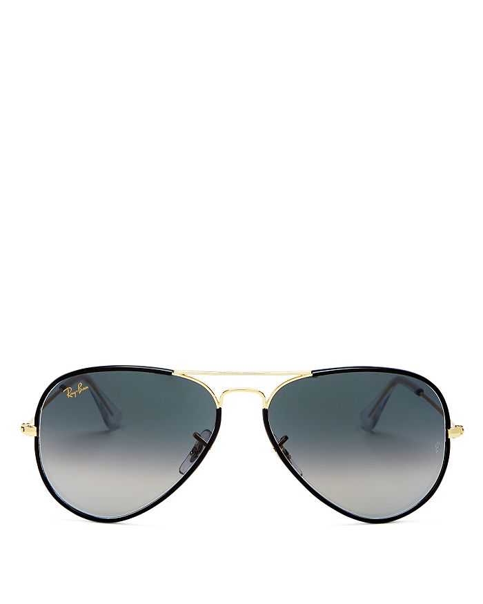 Ray-Ban Aviator Full Color Legend Sunglasses Black/Gold