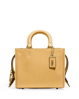 yellow coach handbag