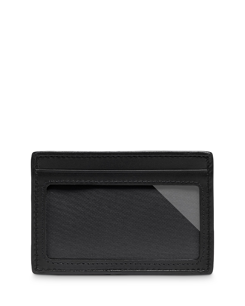 Tumi Slim Leather Card Case In Black